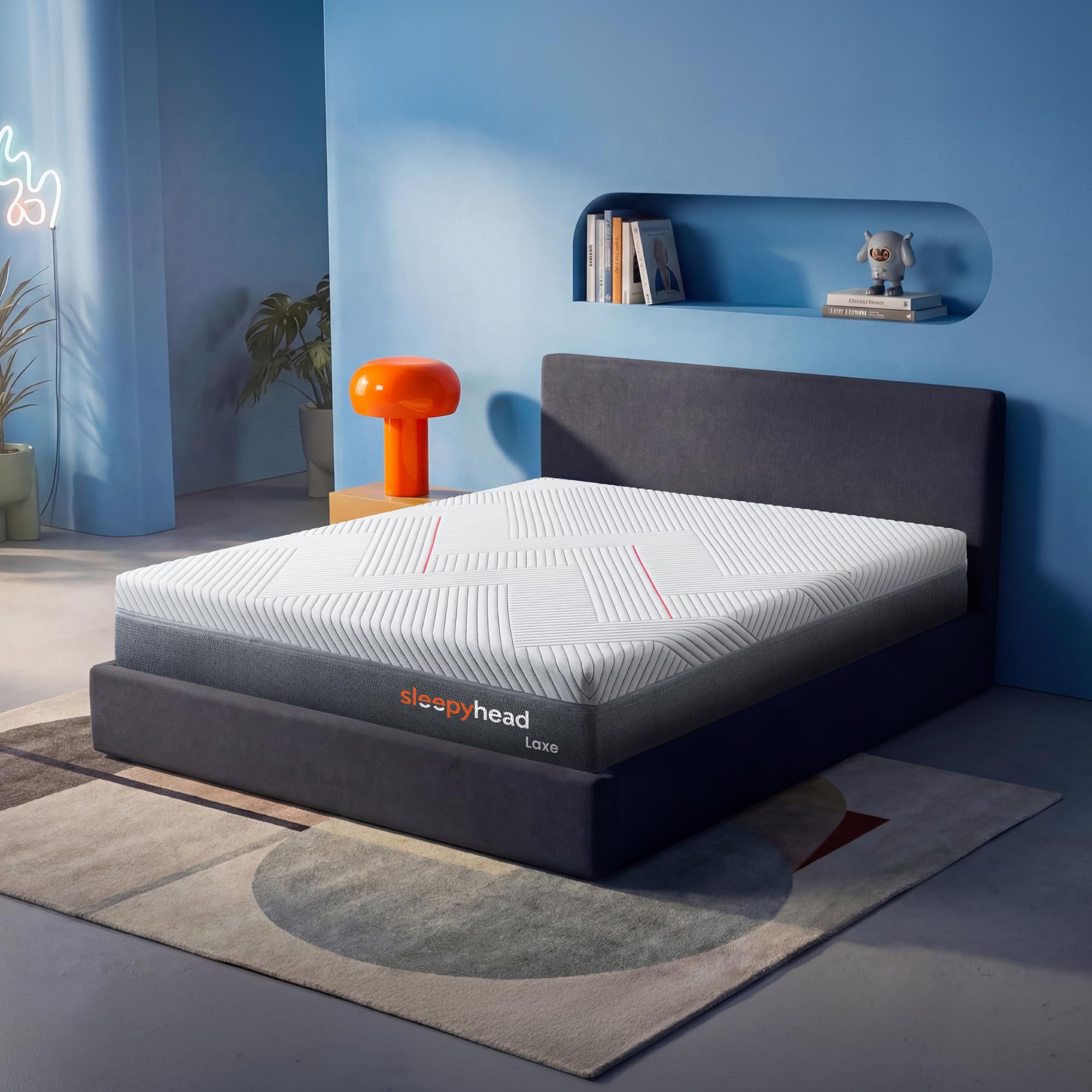 Sleepyhead Laxe Designed by Duroflex - Pincore Latex Mattress with BodyIQ Orthopedic Memory Foam |Medium Firm |10 Years Warranty |3 Zone Support |Washable Cover |10 Inch Single Bed Mattress (75x72x10)