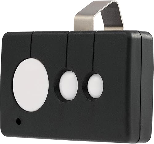 CO-Z Control remoto para abridor de puerta, clicker de puerta de 433.92 MHz con clip de visera de rango de 100 pies, llave inalámbrica universal