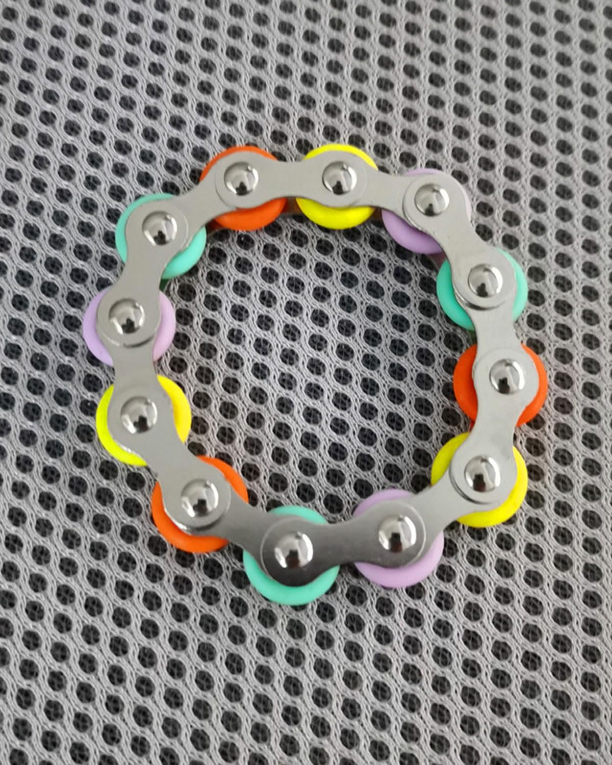 Juguete de 3 Piezas para aliviar el estrés Juguete de Cadena para aliviar el estrés Juego de Cadena de volteo Infinito para Reducir la tensión y el estrés, para niños con TDAH