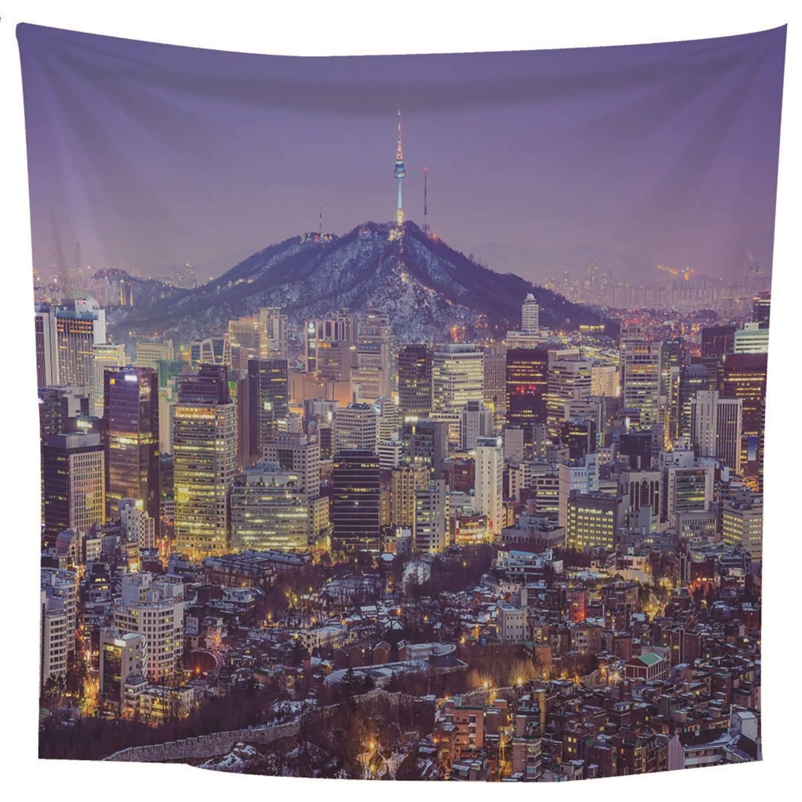 Tapisserie murale salon grand format toile imprimee mode multicolore decoration chambre