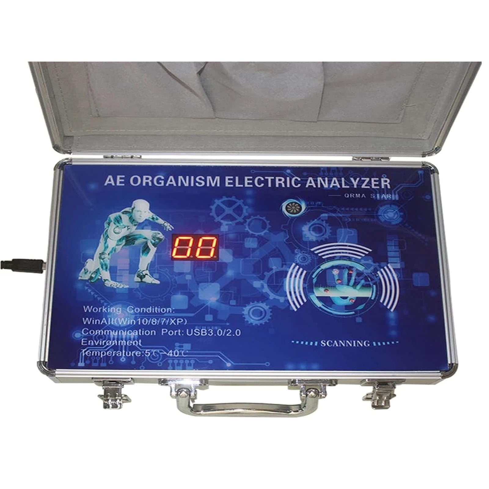 KardoL Analizzatore Magnetico a Risonanza Quantistica, Quantum Resonance Magnetic Analyzer, Rilevatore Subhealth Analizzatore Elettrico Salute del Corpo per Windows