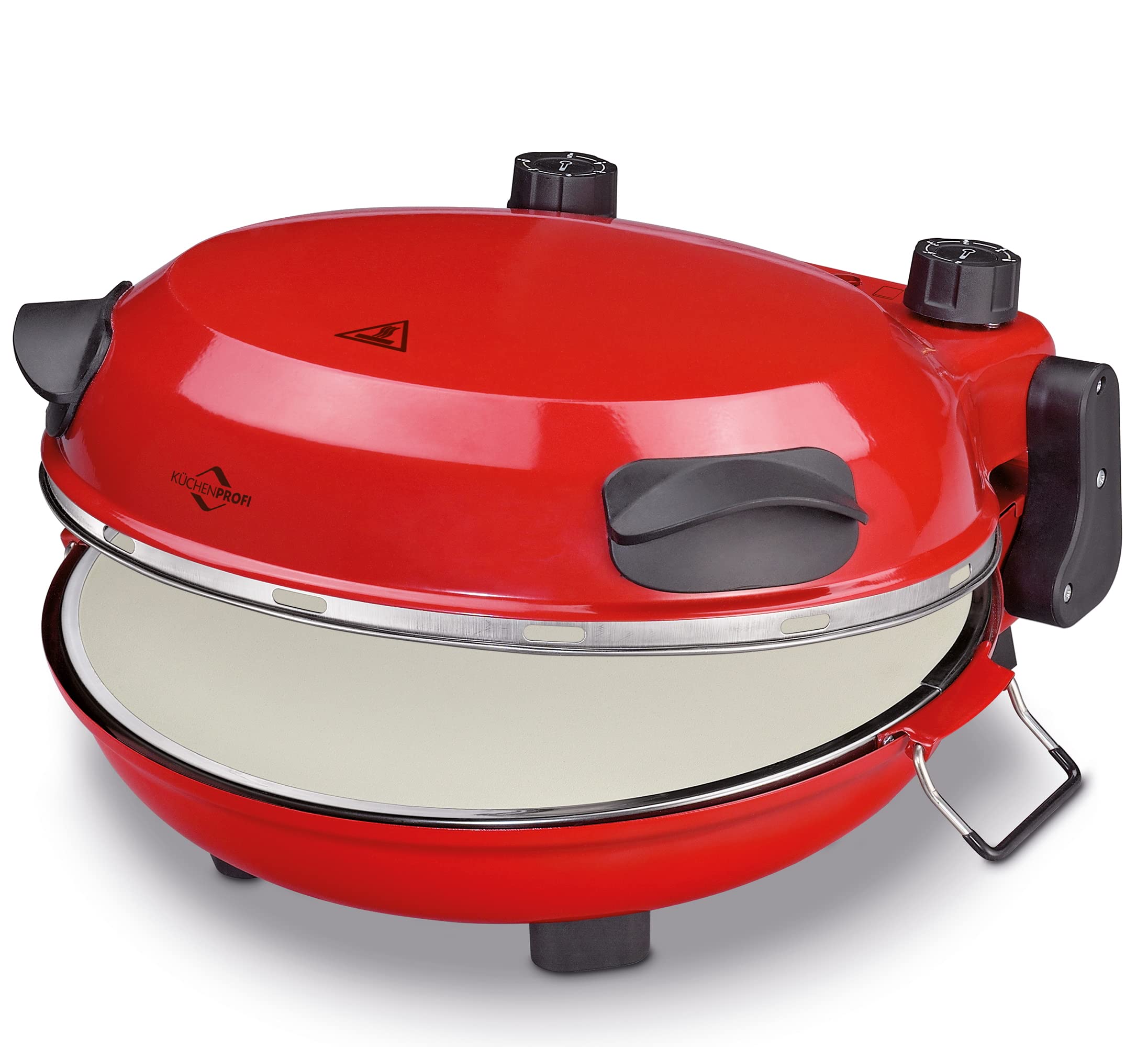 Küchenprofi Napoli - Four à Pizza avec Pierre, 1200W, Cuisson en 4 Minutes