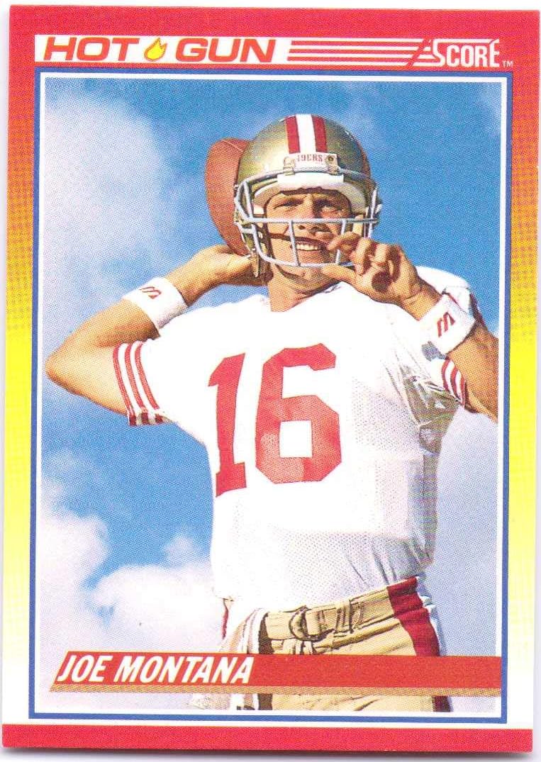 Joe Montana 1990 Score Hot Gun 311 San Francisco 49ers At Amazon S Sports Collectibles Store