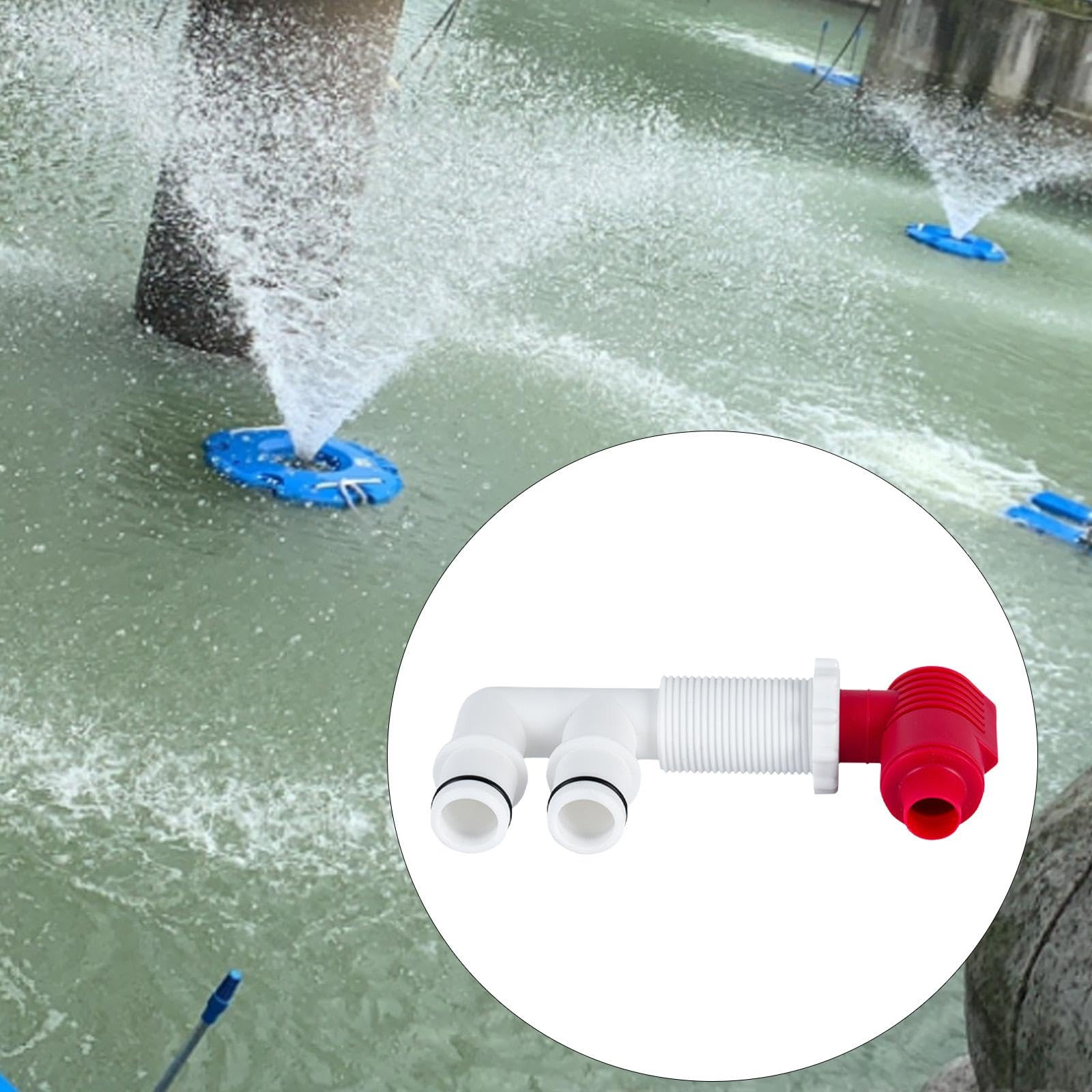 Amagogo Aérateur de vidange combiné pour Vivier de Bateau Circulation d'eau Efficace Installation Facile Accessoire de Navigation Haute Performance