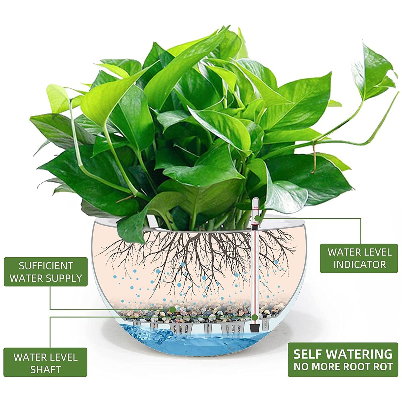 Hängende Pflanzgefäße Pflanzenbügel Blumenampel Metall Modern Boho Moderne Pflanzenaufhänger Minimalistische Wohnkultur Blumentopf Hängend Balkone Wanddekoration Blumentöpfe Pflanzenhalter,Weiß