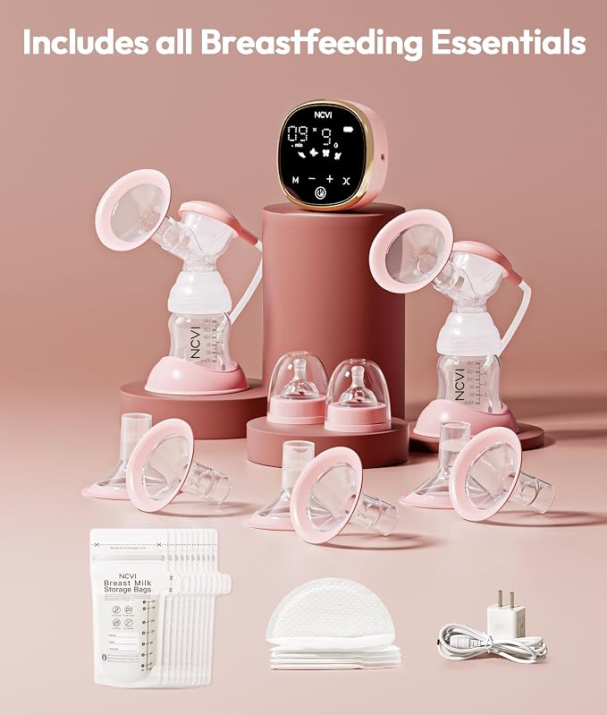 Bomba de Leche Eléctrica NCVI 8782 Portátil Doble con 4 Modos y 9 Niveles miniatura 10