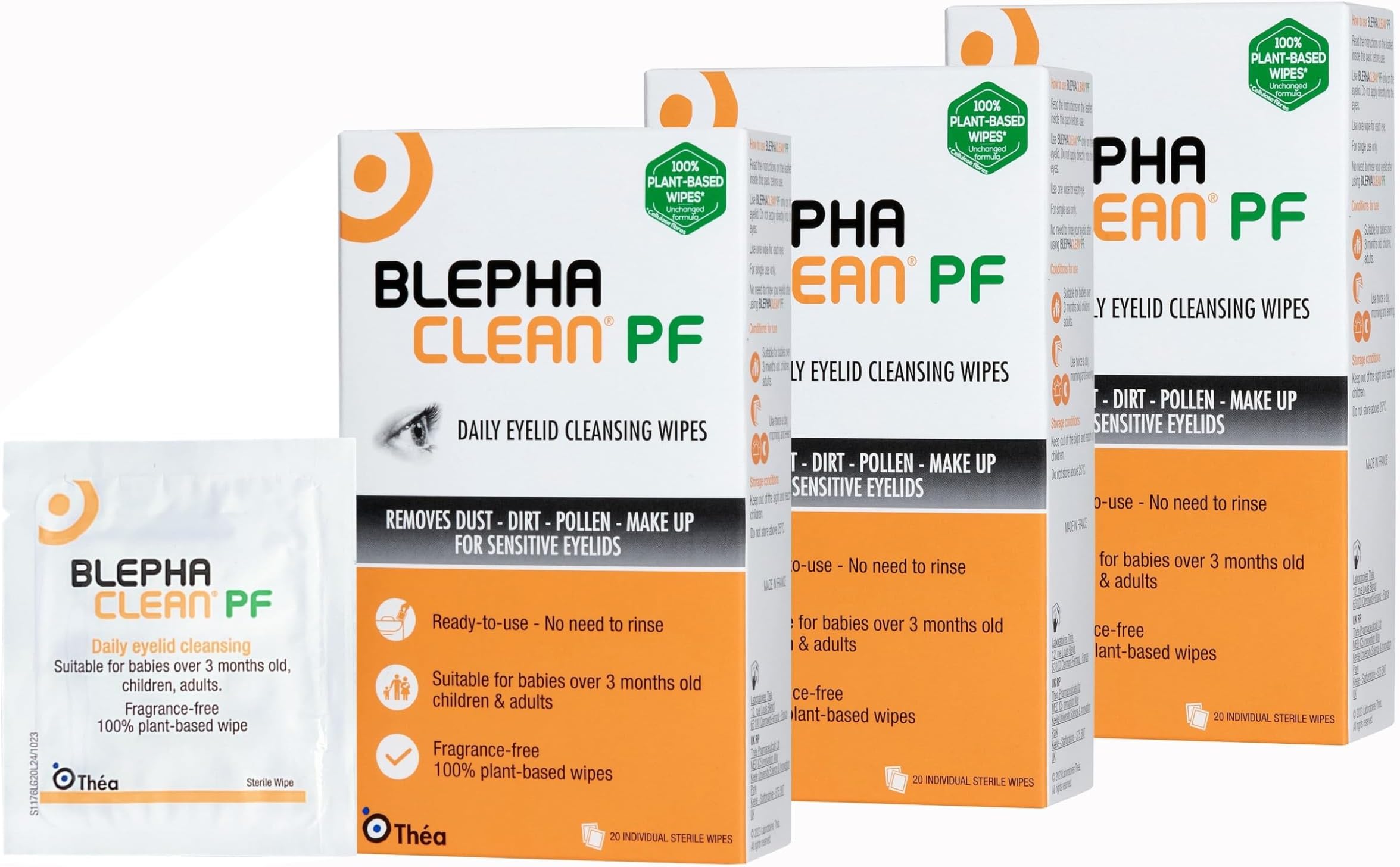 Blephaclean 60 Sterile Eyelid Wipes For Blepharitis Freepost
