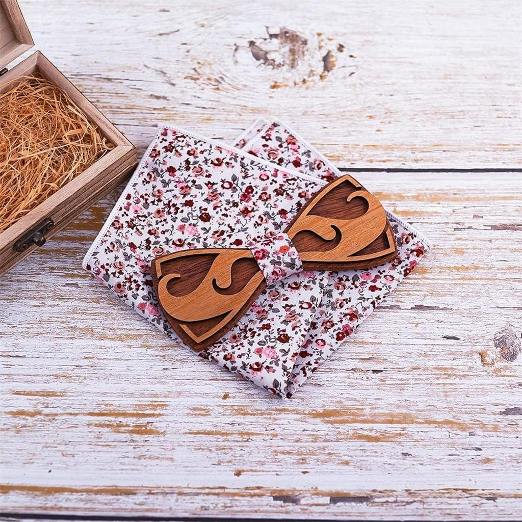 Wooden bowtie for men Bowtie Gentleman Bow Ties Handmade Color Pattern Tie Party
