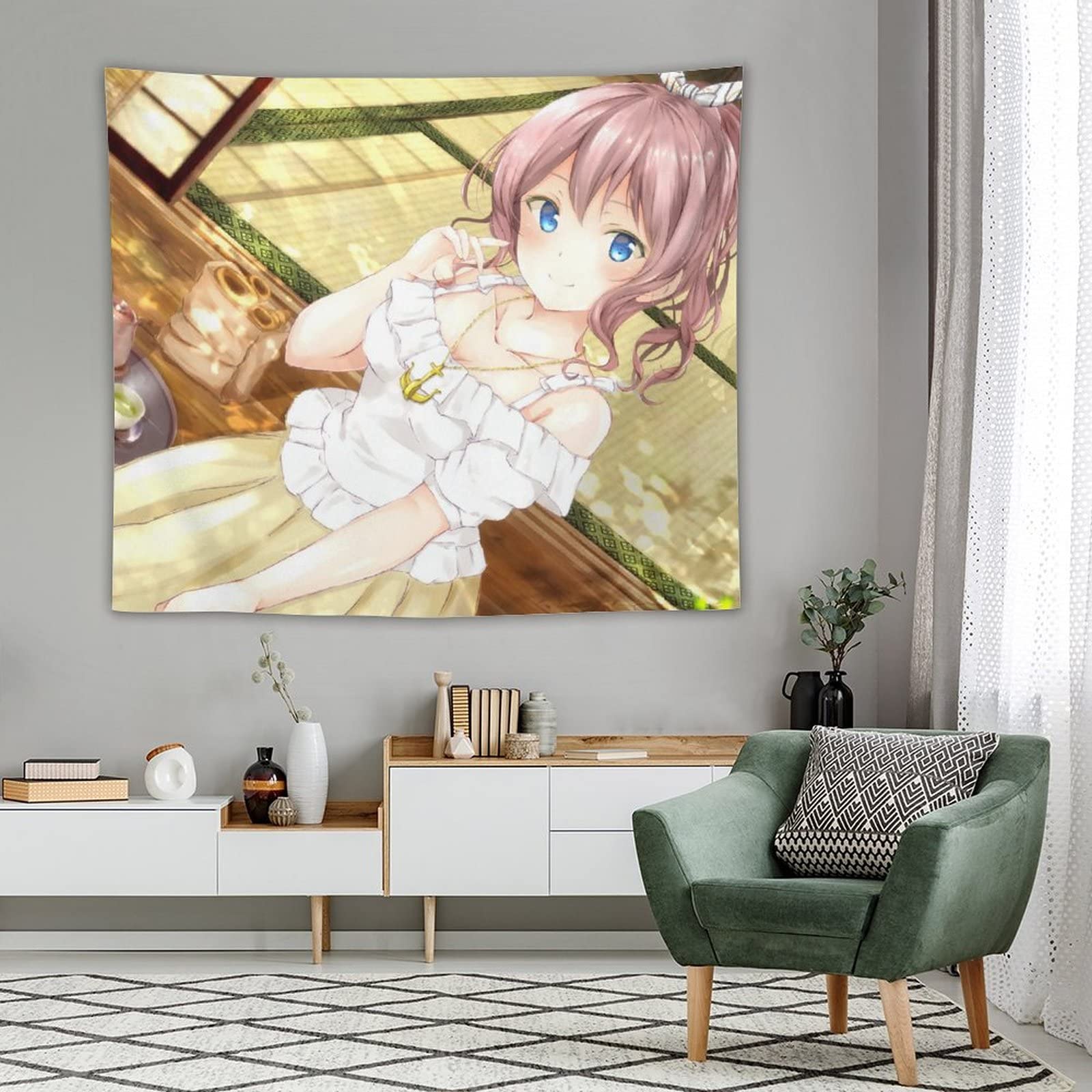 Amazon.co.jp: バンドリ！山吹 沙綾 タペストリー かわいいアニメ柄 壁