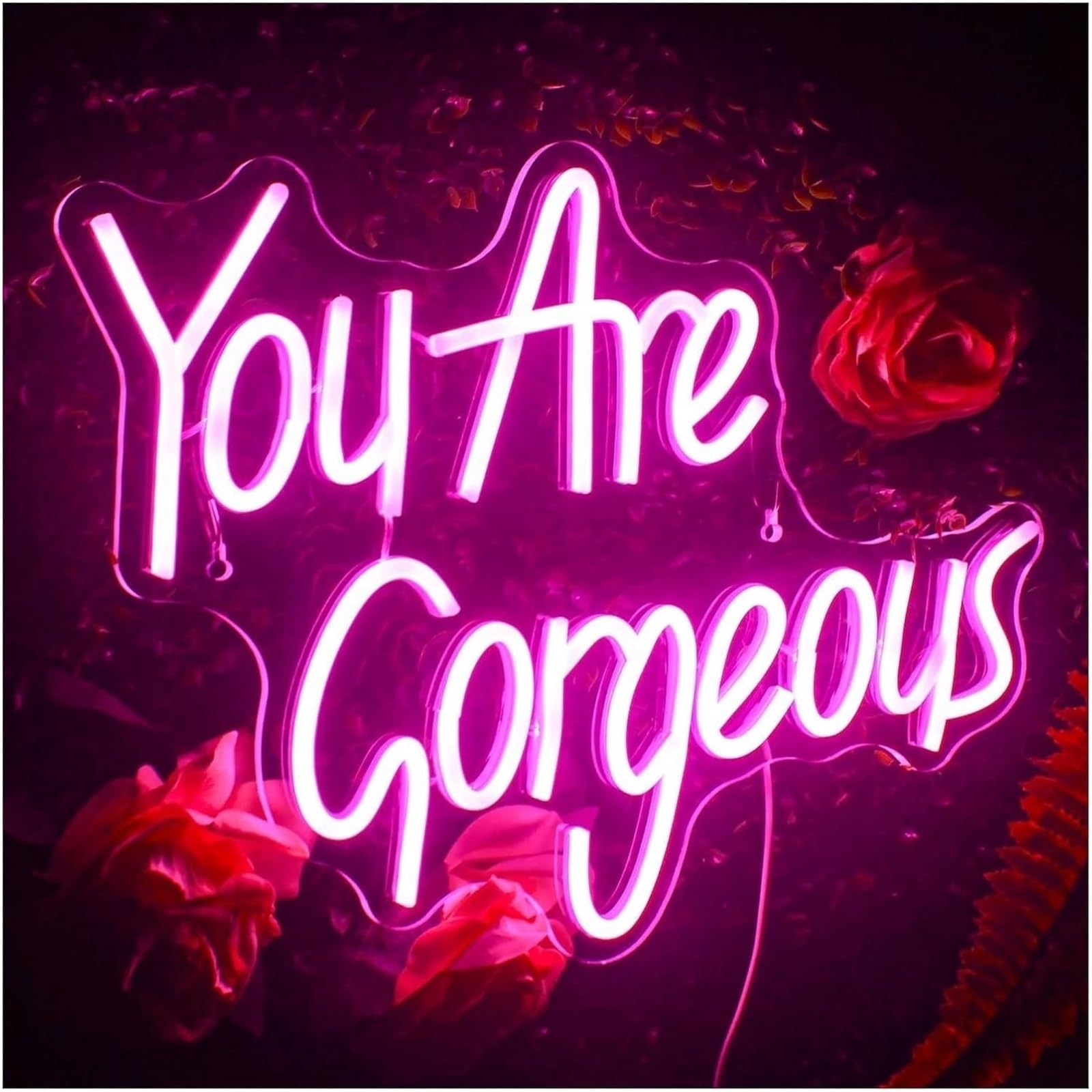 Aextroi neon Lights Sign for neon lamp loanword You are Gorgeous for Light Sign Lamp