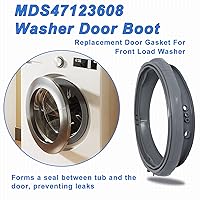 Vista 2 de Junta de arranque de puerta de lavadora MDS47123608 WM8100HVA mejorada, sello de junta de puerta de lavadora compatible con LG/Kenmore