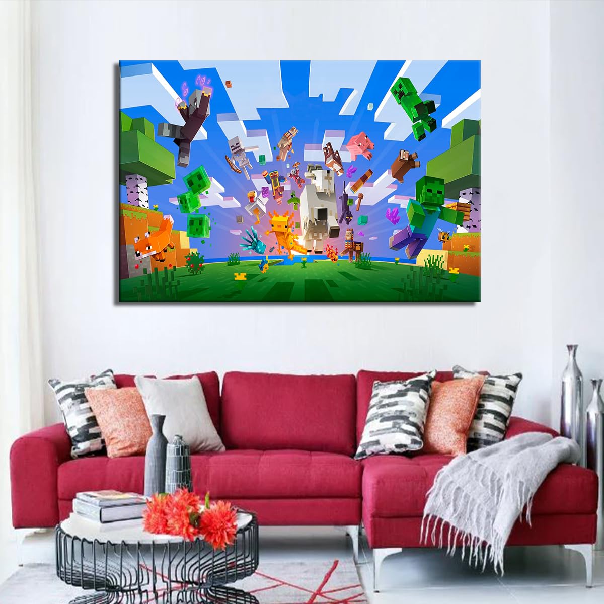 Myartstyle Leinwand Bilder Game Spiele für Kinder Cartoons Film Premium Kunstdruck Canvas Wandbilder (100 x 70 cm)