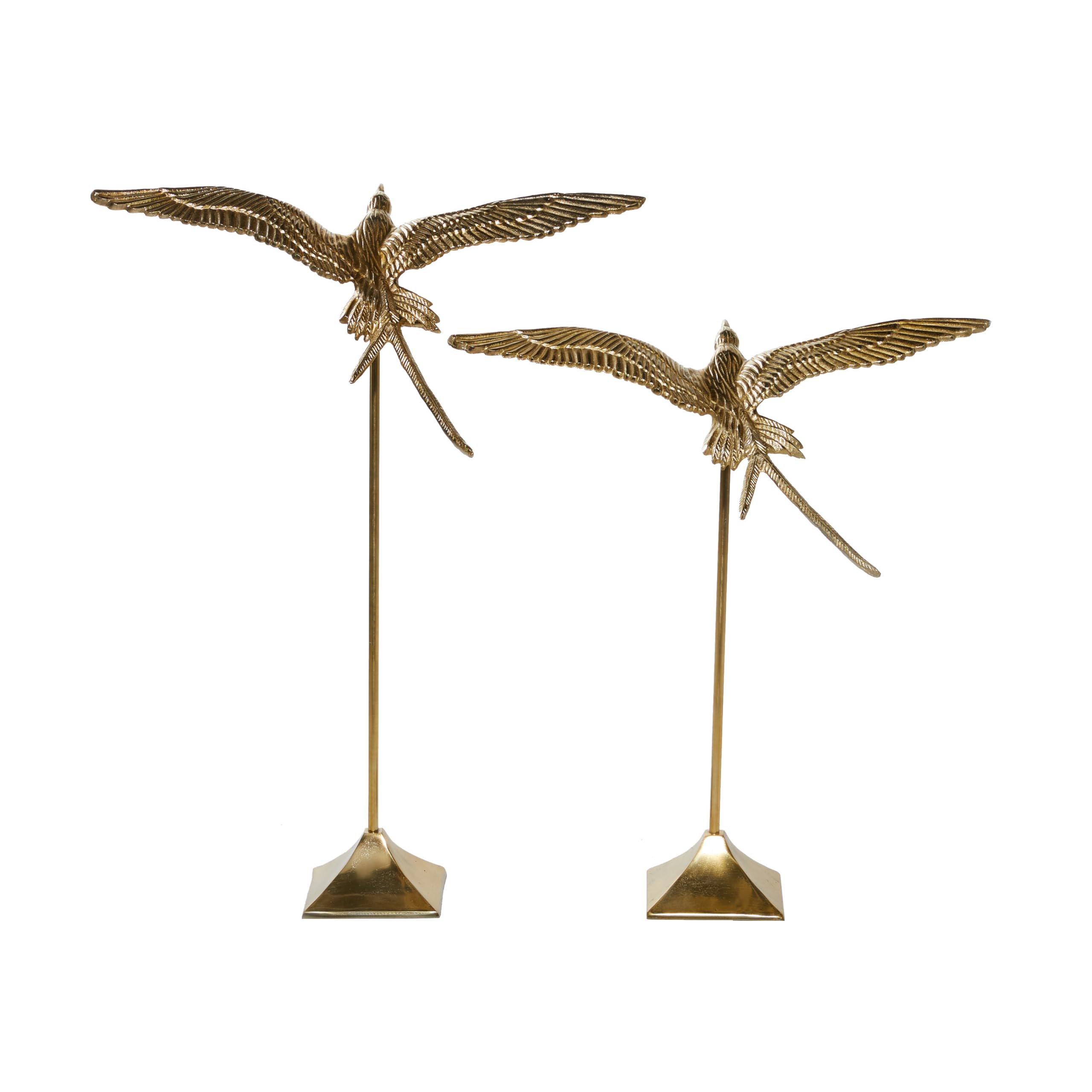 Amazon.co.jp: Deco 79 アルミ 鳥 彫刻 2個セット 高さ30インチ