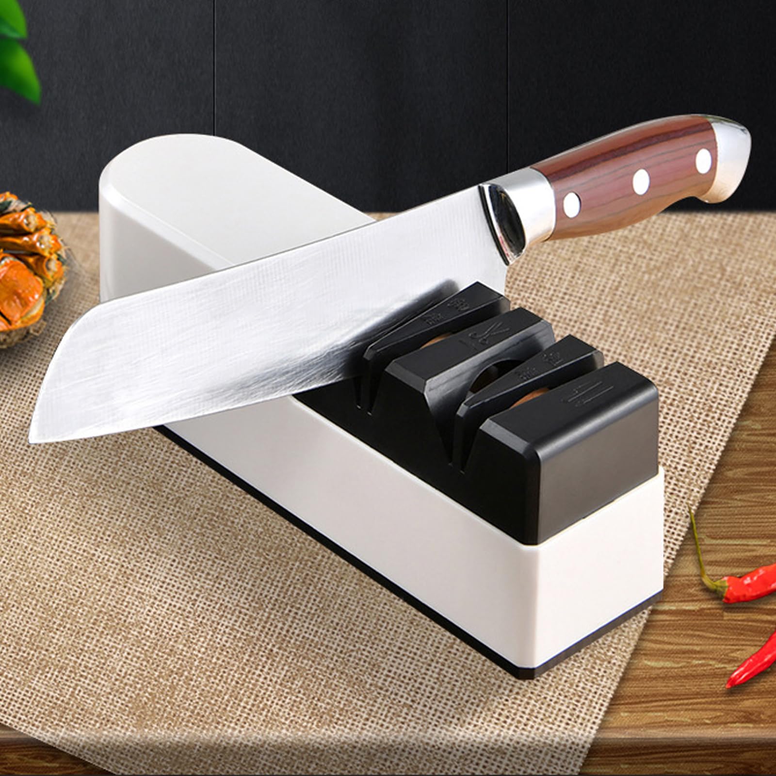 Afilador de cuchillos eléctrico, afilador de cuchillos profesional, afilador de cuchillos grueso y fino, afilador de cuchillos de diamante para tijeras, cuchillos de cocina, cuchillos de frutas,