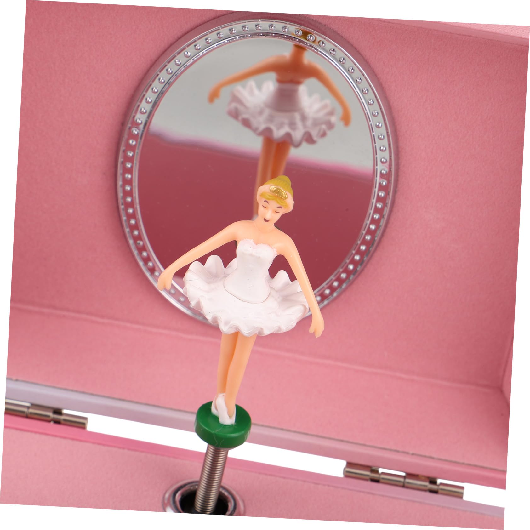 Baluue Caja de Música de Ballet con Espejo Joyero Musical para Niña Decoración Cumpleaños Infantil