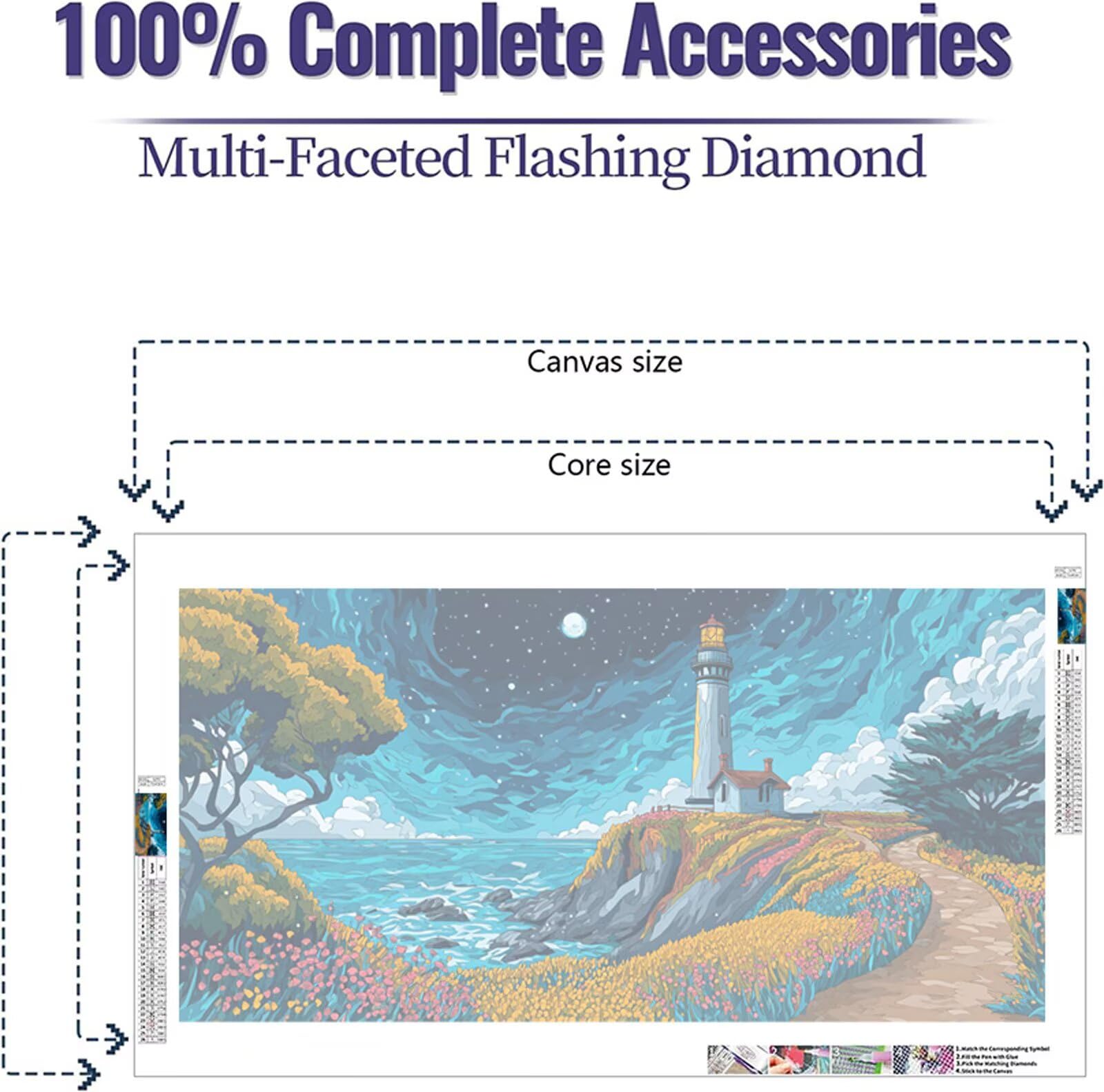 Diamond Painting Erwachsene,Italien Diamant Painting Bilder 90x180cm