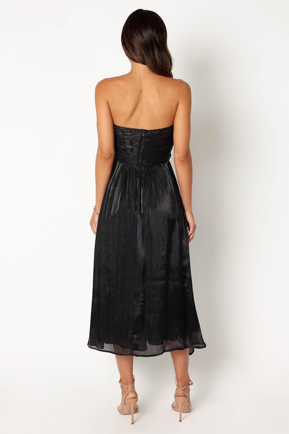 Petal & Pup Womens Mila Strapless Midi Dress - Image 6
