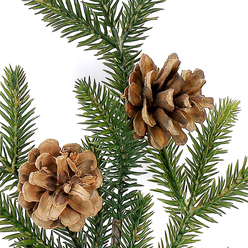 Amazon.co.jp: Warmter 人工松の枝と本物の松ぼっくり クリスマスや