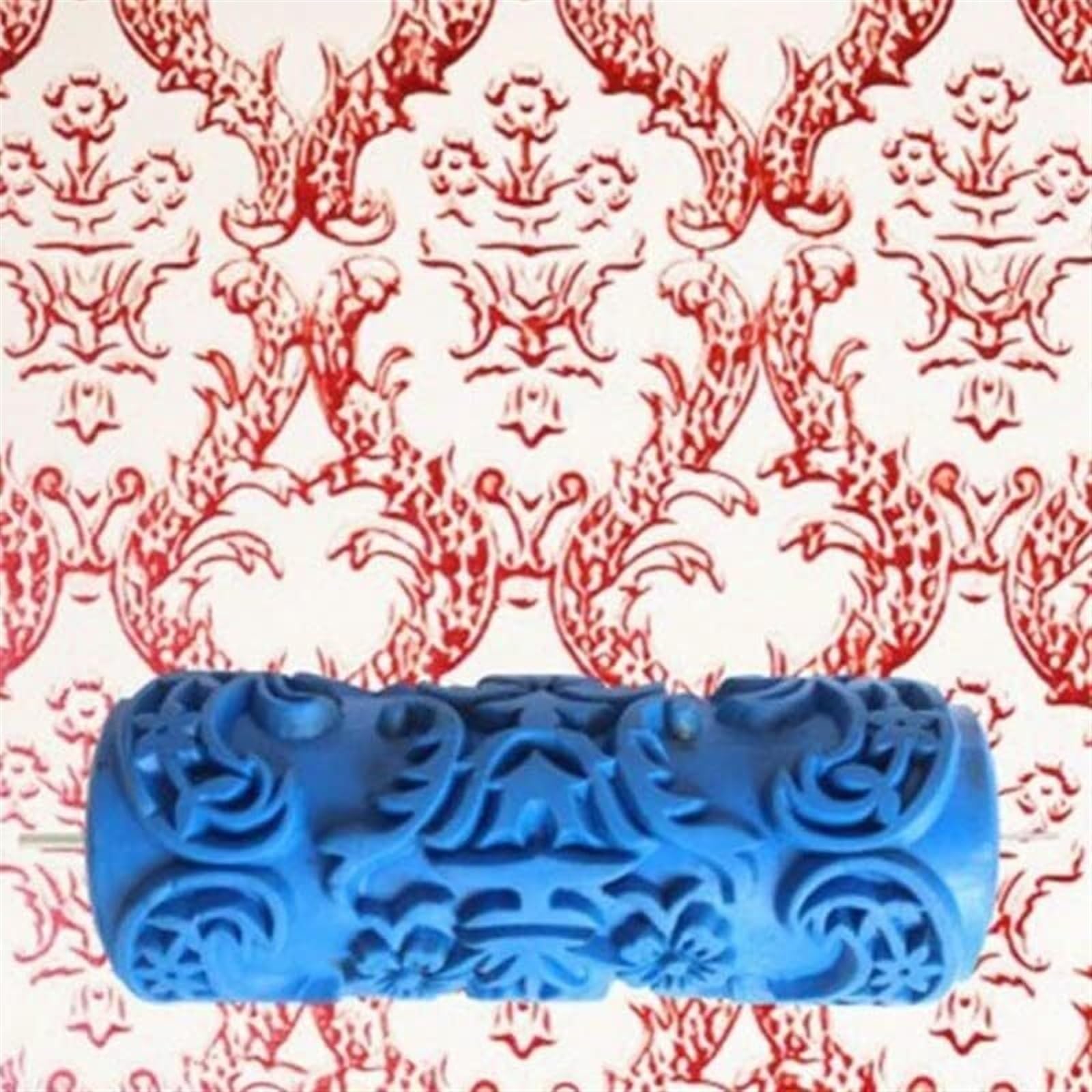 rodillos de pintura, Rodillo de textura decorativo con mango plástico y cepillo patrones