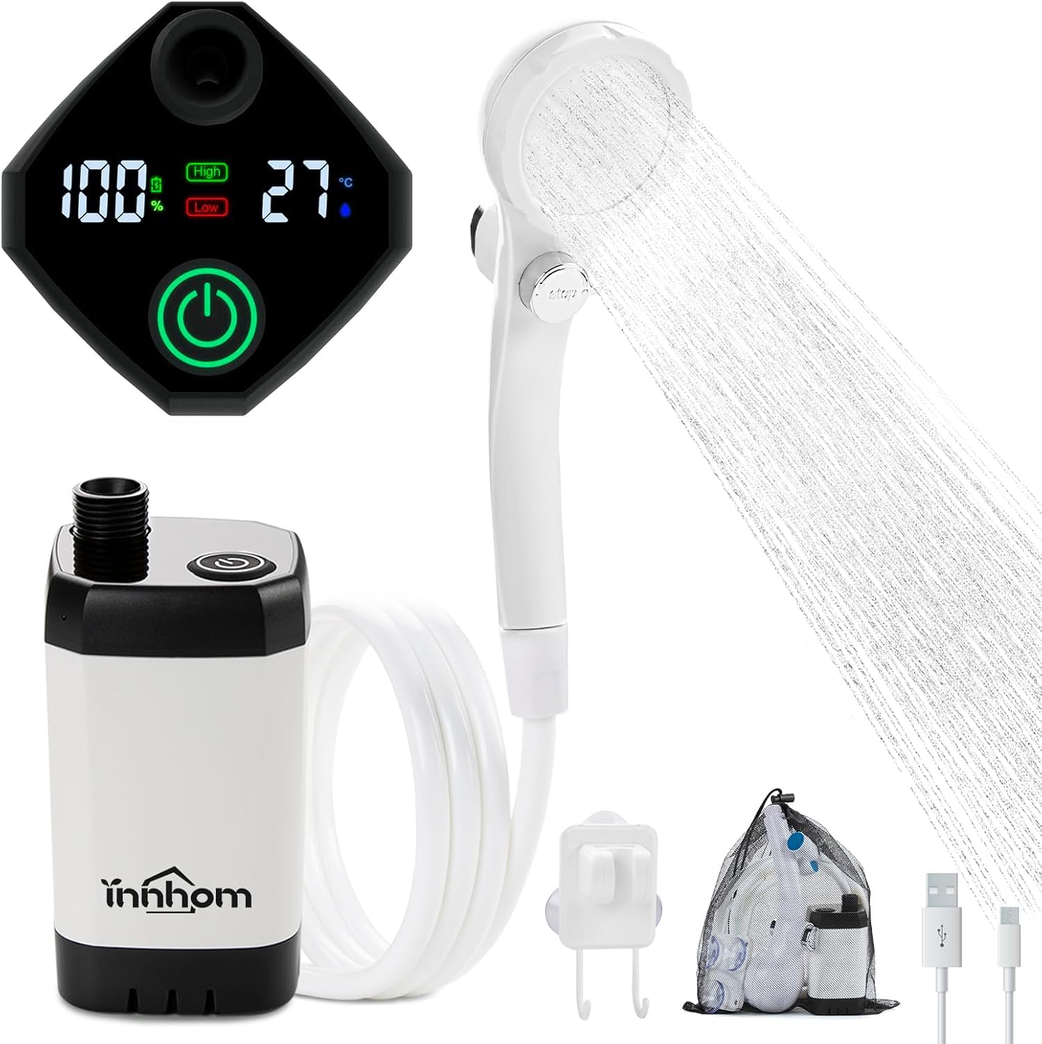 innhom Douche portable pour camping, douche de camping en plein air