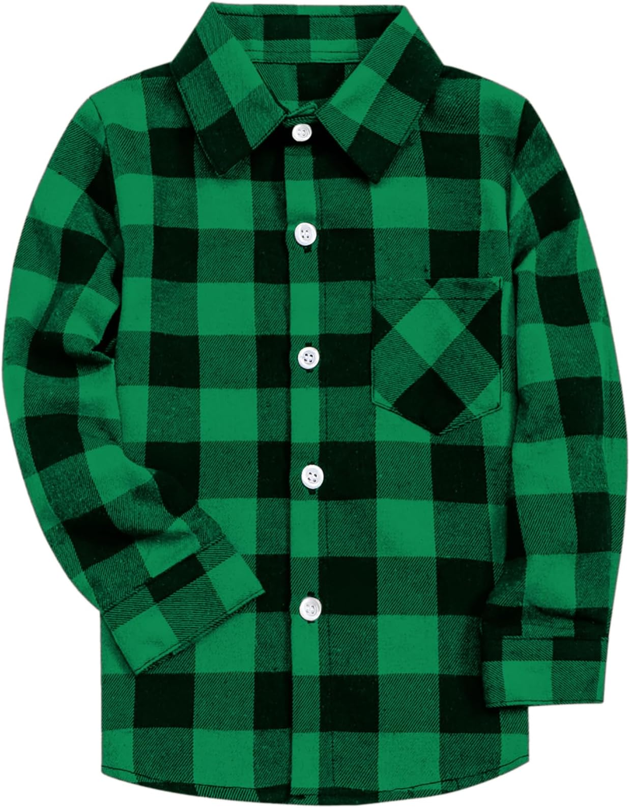 SANGTREEMen & Boy Long Sleeve Flannel Plaid Casual Shirts, 3 Months - Men 9XL