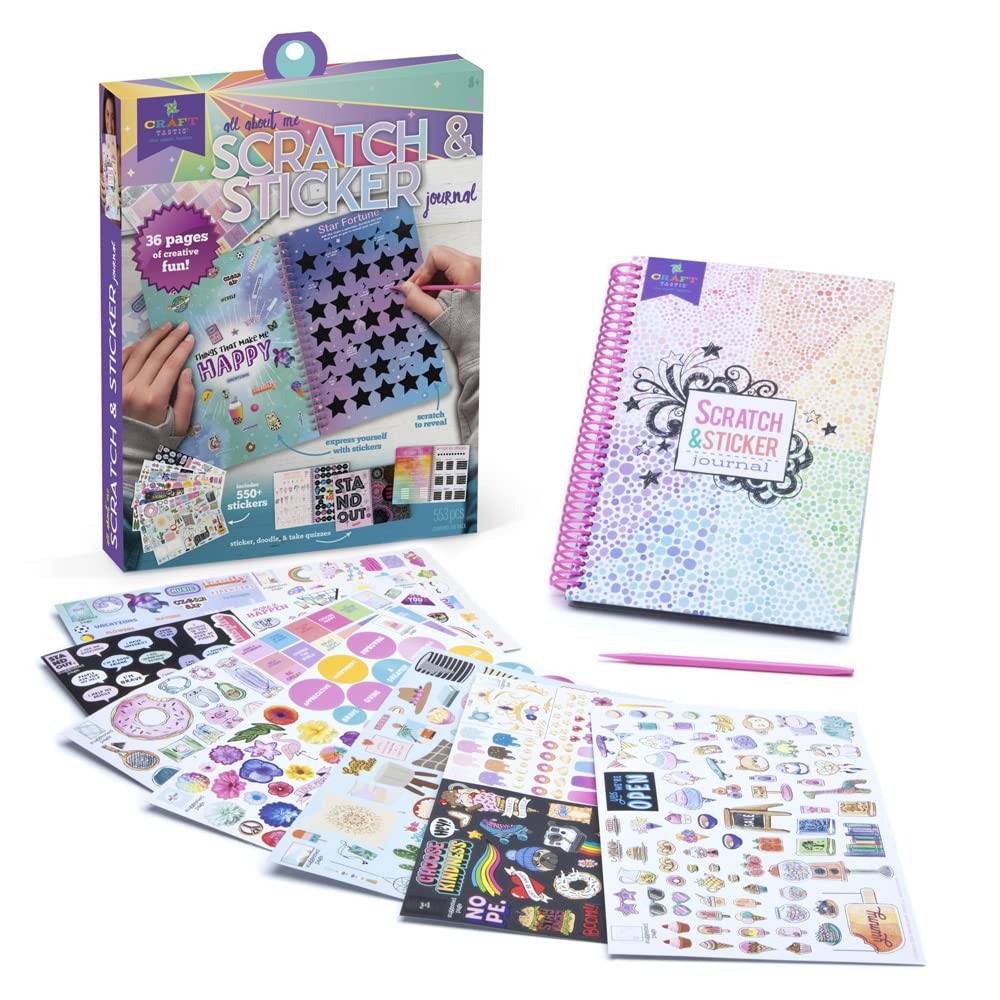 Craft-Tastic All About Me Scratch & Sticker Journal