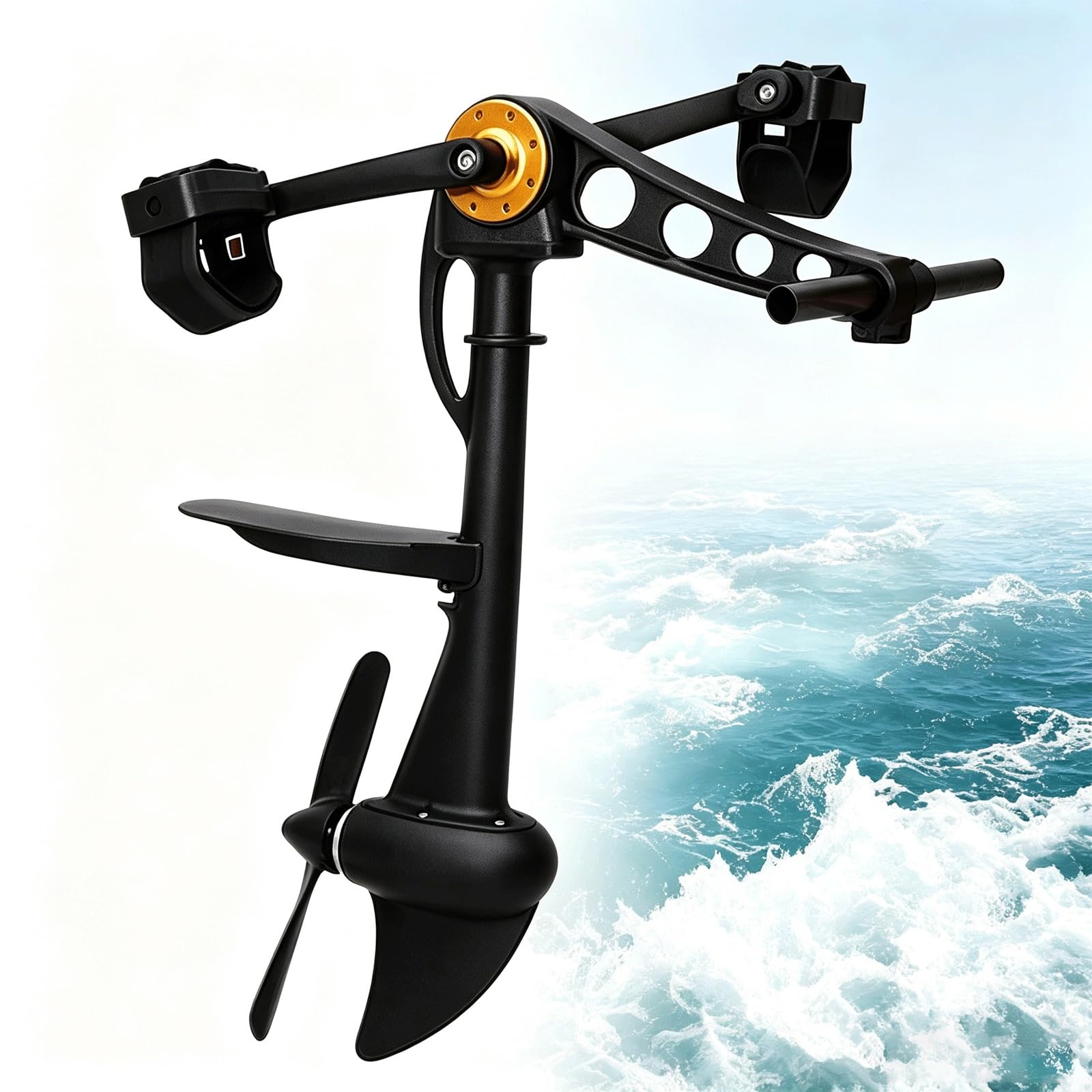 Kit Di Propulsione Pedali Per Kayak,Unità Di Azionamento Completa A Pedale | Con Motore A Pedali, Completo Di Pedali, Per Pesca E Caccia All'aperto Per Adulti