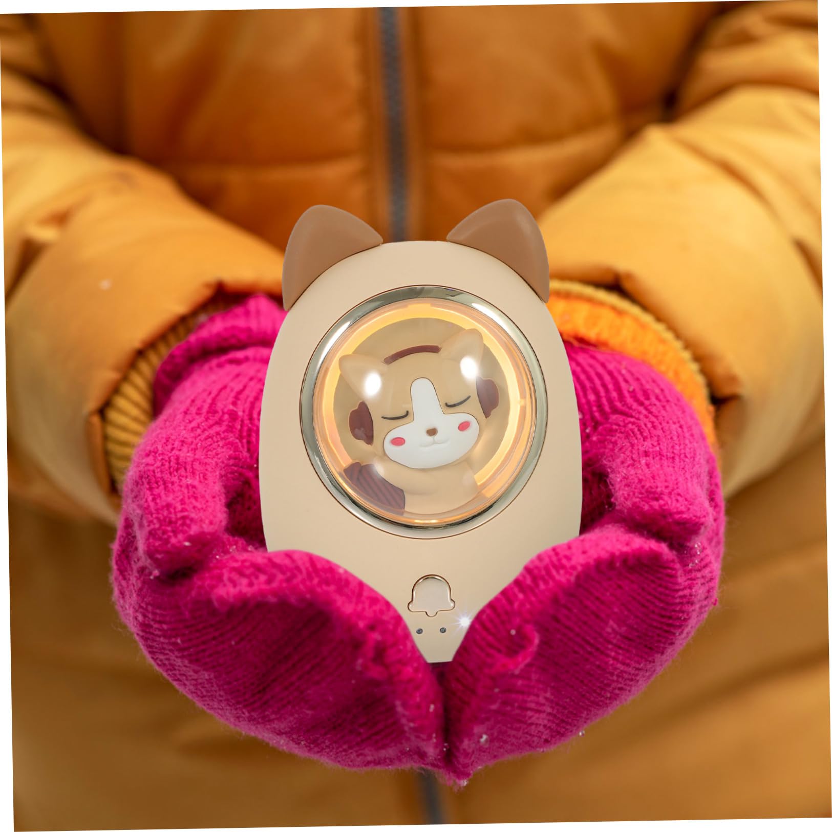 YARNOW Scaldamani USB Ricaricabile Portatile Mini Scaldamani Protezione Contro Surriscaldamento e Funzione Power Bank per Campeggio Escursionismo e Regalo per Donne