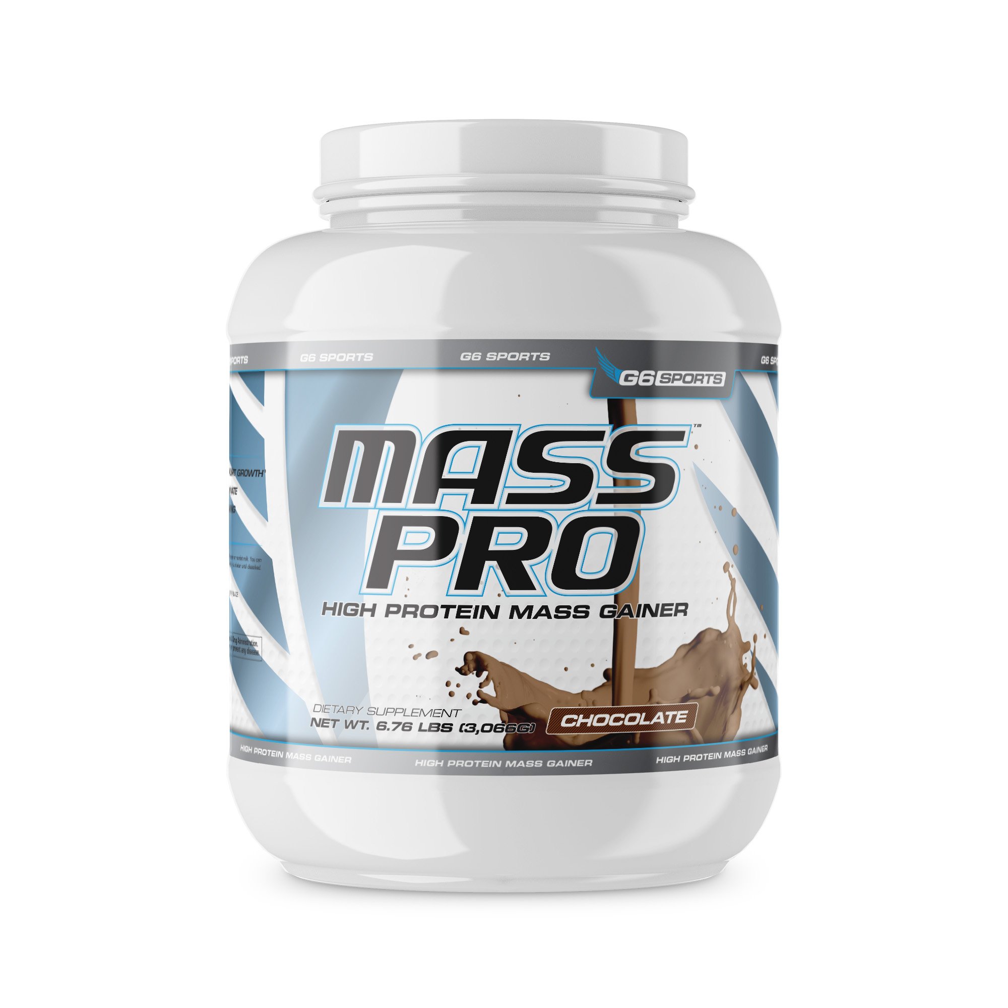 G6 Sports Nutrition Mass Pro High Protein Mass Gainer (64g Protein, Avocado Powder, Coconut Oil Powd