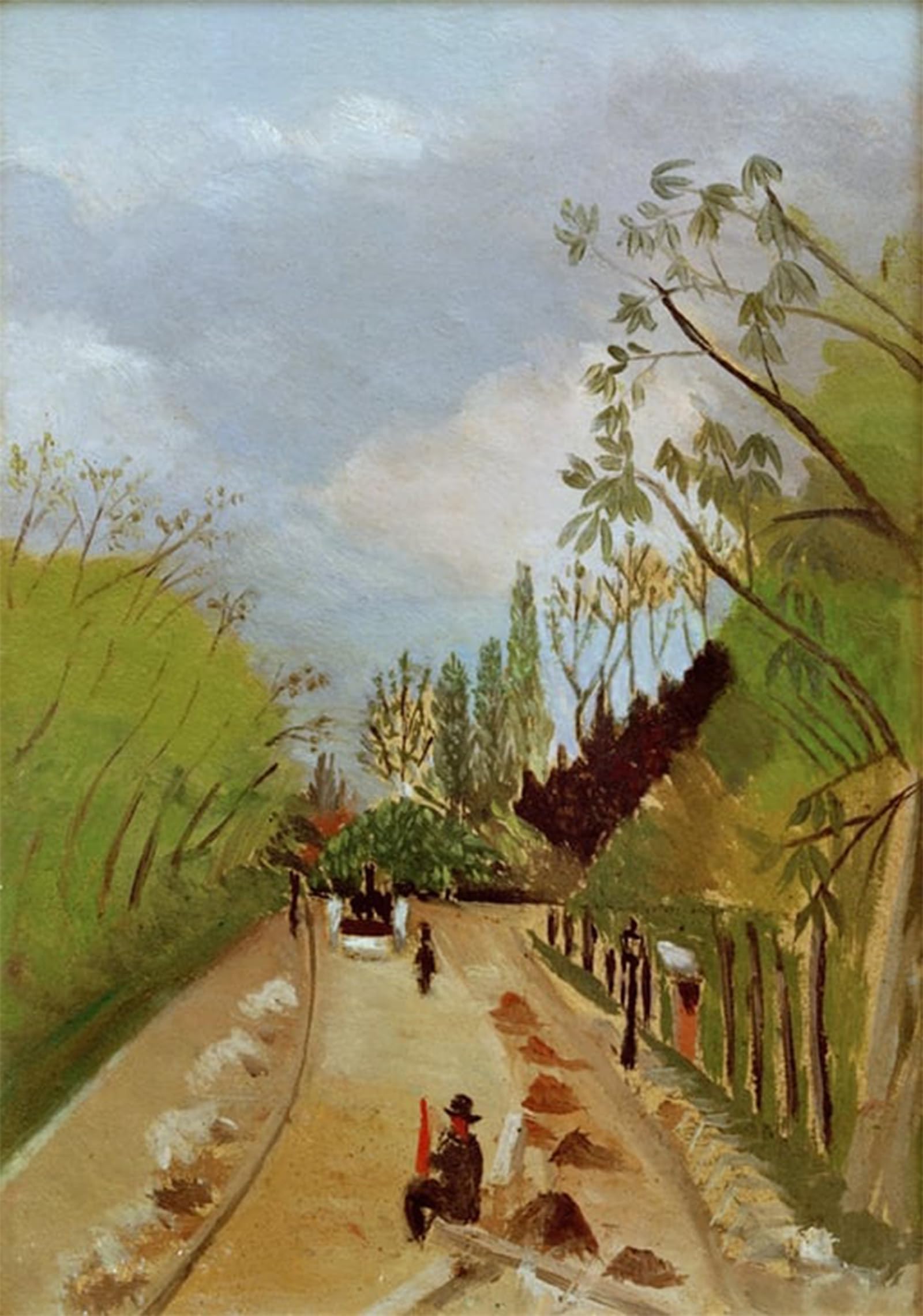 POSTERIIk Vintage Art Print Images Pictures Print Avenue of the Observatory by Henri Rousseau Modern Colour Posters for Office Home Decor 60x90cm