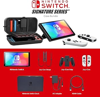Amazon.com: Nintendo Switch OLED with Signature Series Travel Case Amazon.com: Nintendo Switch OLED with Signature Series Travel Case