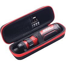 Hard EVA Case for SKIL 4V Cordless Screwdriver, Black & Red