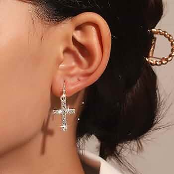 ★2022SS新作★MZUU★DAYZ Small Plumpy Cross Earrings 71kLuUiNllL._SY350_QL45_.jpg