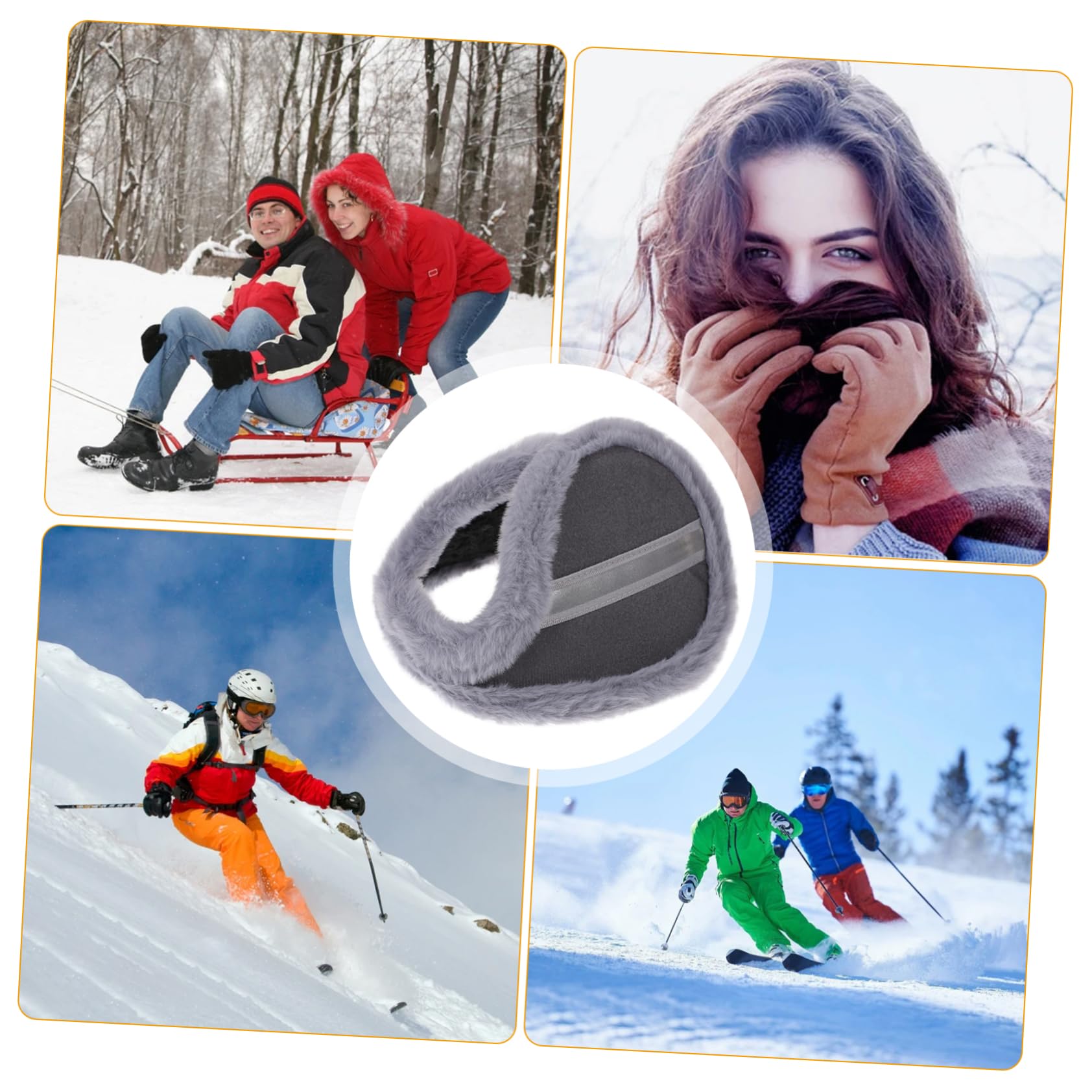3piezas Orejeras Térmicas Unisex Diseño Moderno Calentadores De Orejas Suaves y Cómodos Para Invierno Para Actividades Al Aire y Festividades