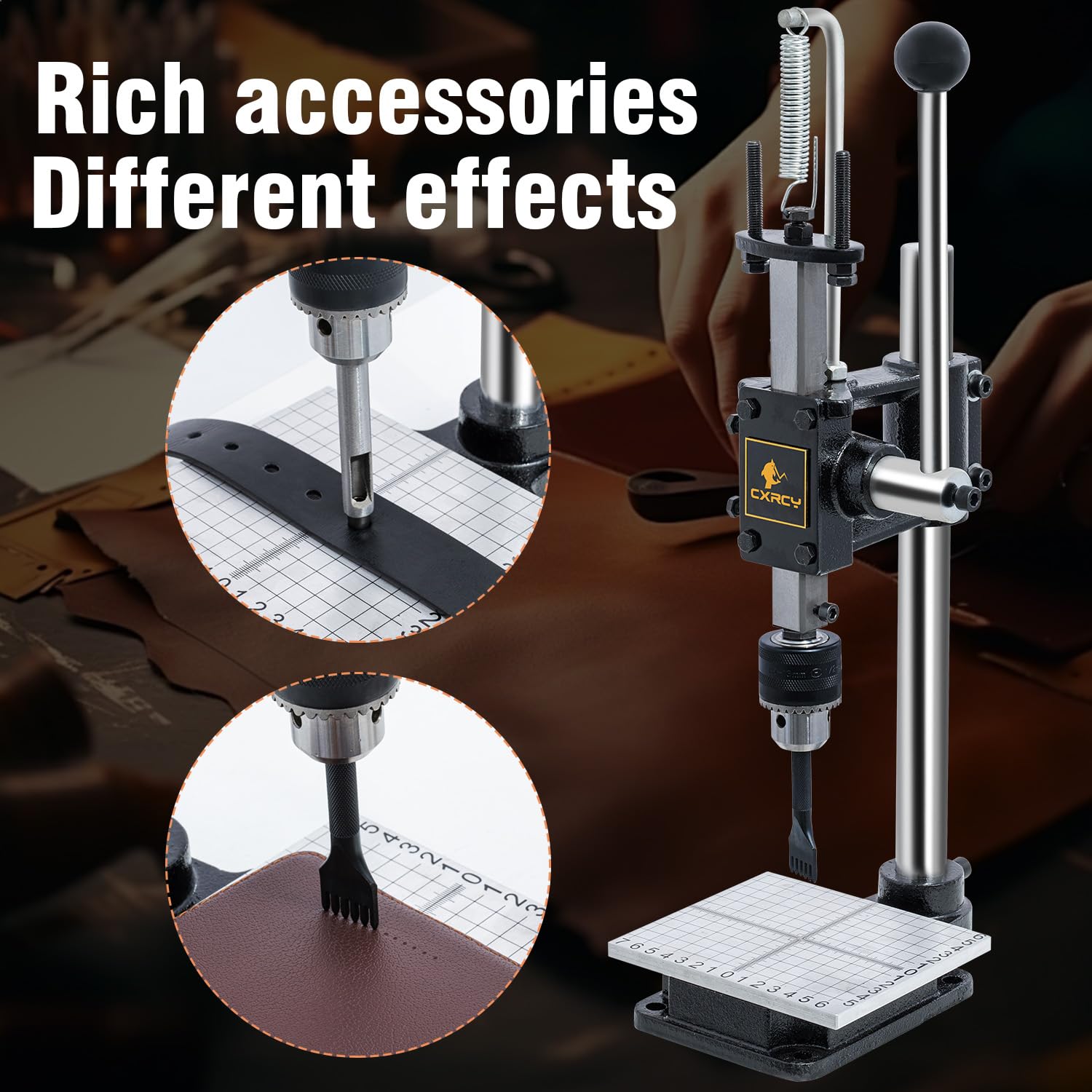 Leather Hole Puncher & Press - DIY Crafting -5 Leather Hole Puncher & Press - DIY Crafting -5