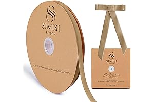 Nude Velvet Ribbon in Earthy Khaki - An Enchanting Accent for Every Occasion