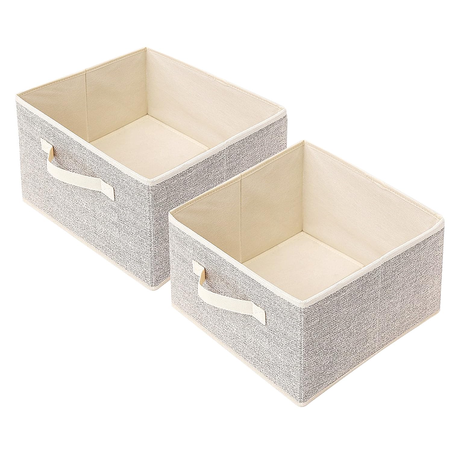 Storage Baskets, 11-Inch Woven Fabric Bins