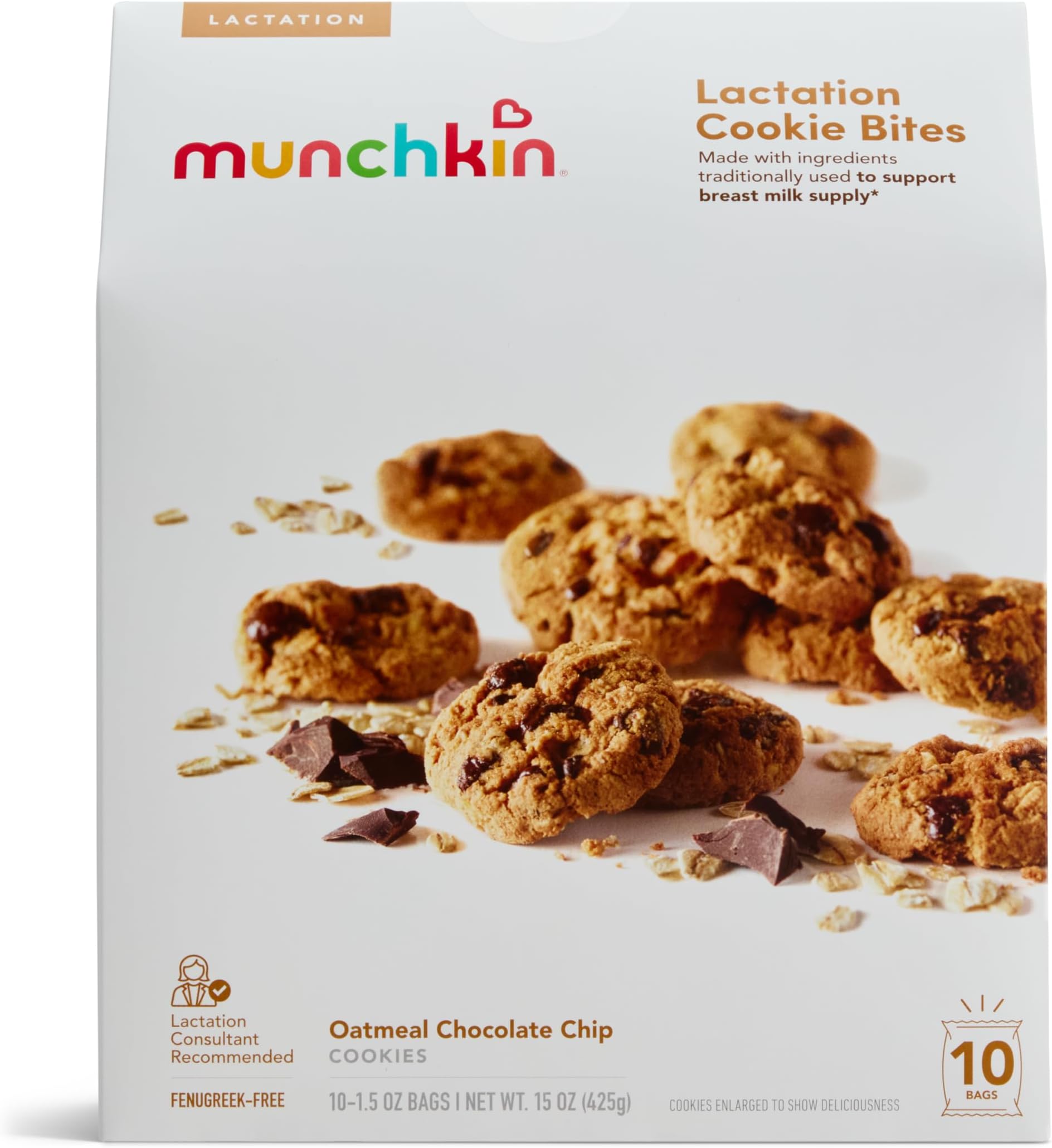Milkmakers Lactation Cookie Bites, Oatmeal Chocolate Chip, 10 Count