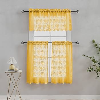 Amazon|マスタードイエロー キッチンカーテン 小窓用 ヴィンテージ 70 Amazon|マスタードイエロー キッチンカーテン 小窓用 ヴィンテージ 70