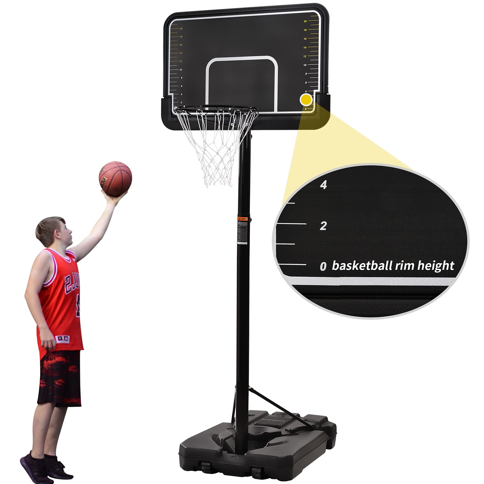 Buy Merax Portable Basketball Hoop & Goal with Vertical Jump