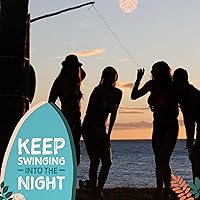 Vista 6 de Tiki Toss Ring Toss Game for Adults - Hook and Ring Games with String and Hooks for Indoor/Outdoor Use, Man Cave Decor & Stuff, Gifts for