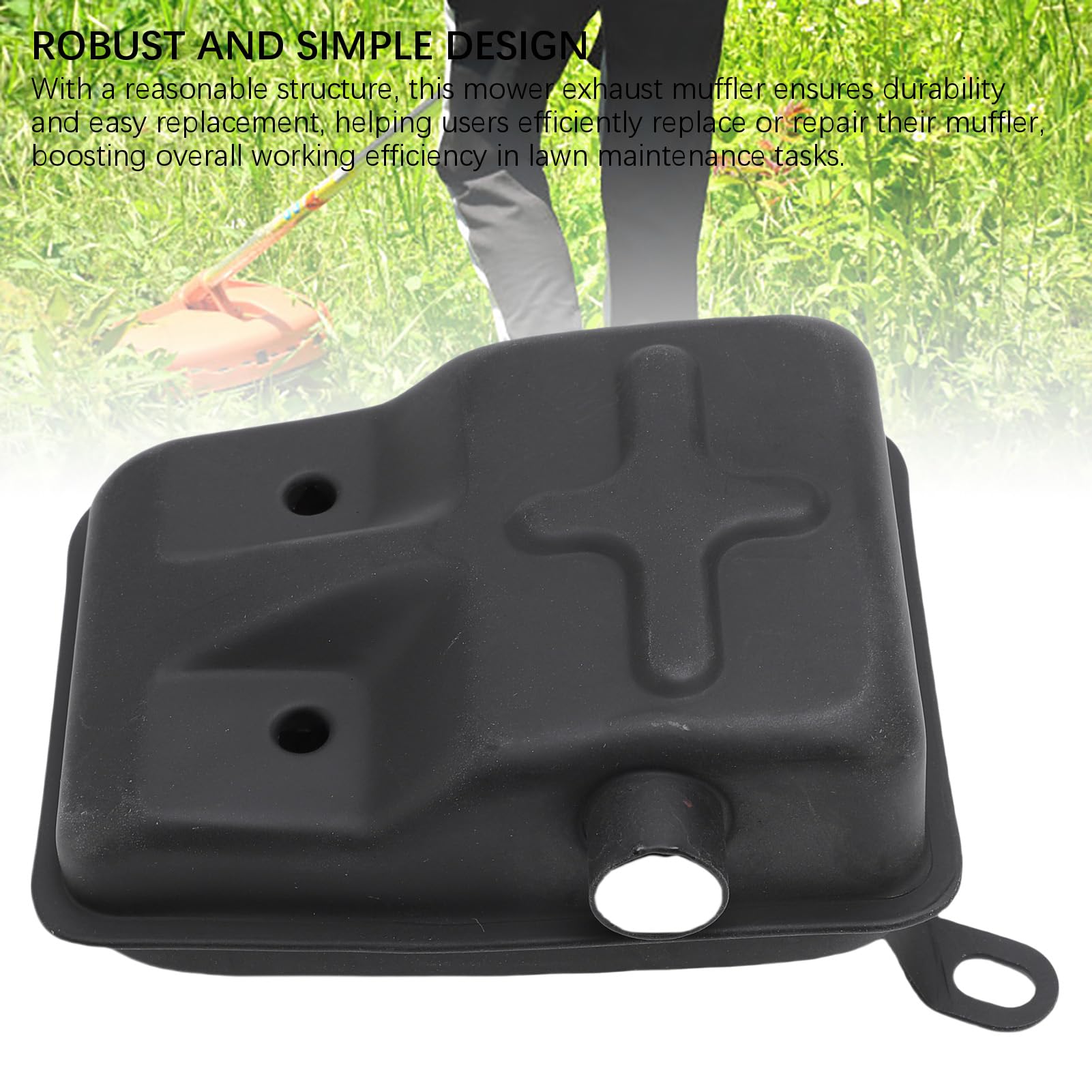 Mumusuki Kit de Silenciador de Escape, Cortacésped de Jardín Reemplazar el Motor 2 del Portavoz de la Motosierra de Reemplazo de 2 Golpes para 40 5 para Tu43 para 430
