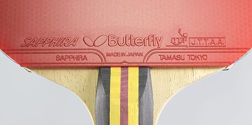 Miniatura 3 de Butterfly Nakama S2 Shakehand - Raqueta de tenis de mesa  Serie Nakama  Potencia de carbono con gran giro para un juego agresivo de Topspin