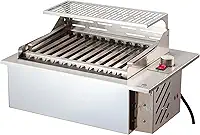 Churrasqueira Elétrica De Embutir em Bancada 3300w Inox 304 Mod FIT 49X36cm 220v