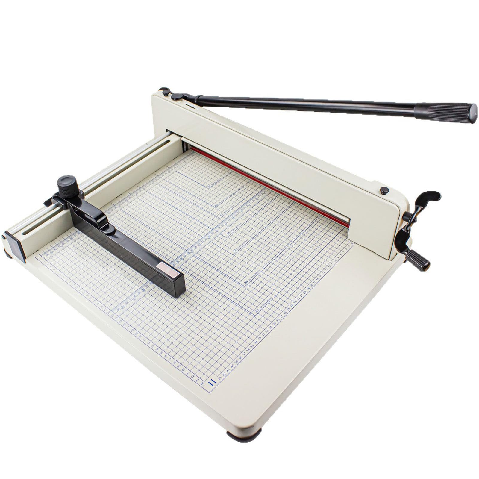 MYUYEE A4/A3 Heavy Duty Paper Cutter, 12"/17" Blade, Guillotine Paper Cutter, Stack Paper Trimmer for Cutting Stack Paper/Photos/Soft PVC/Leather, Max Paper Cutting 400 Sheets A3 (size_name A3)