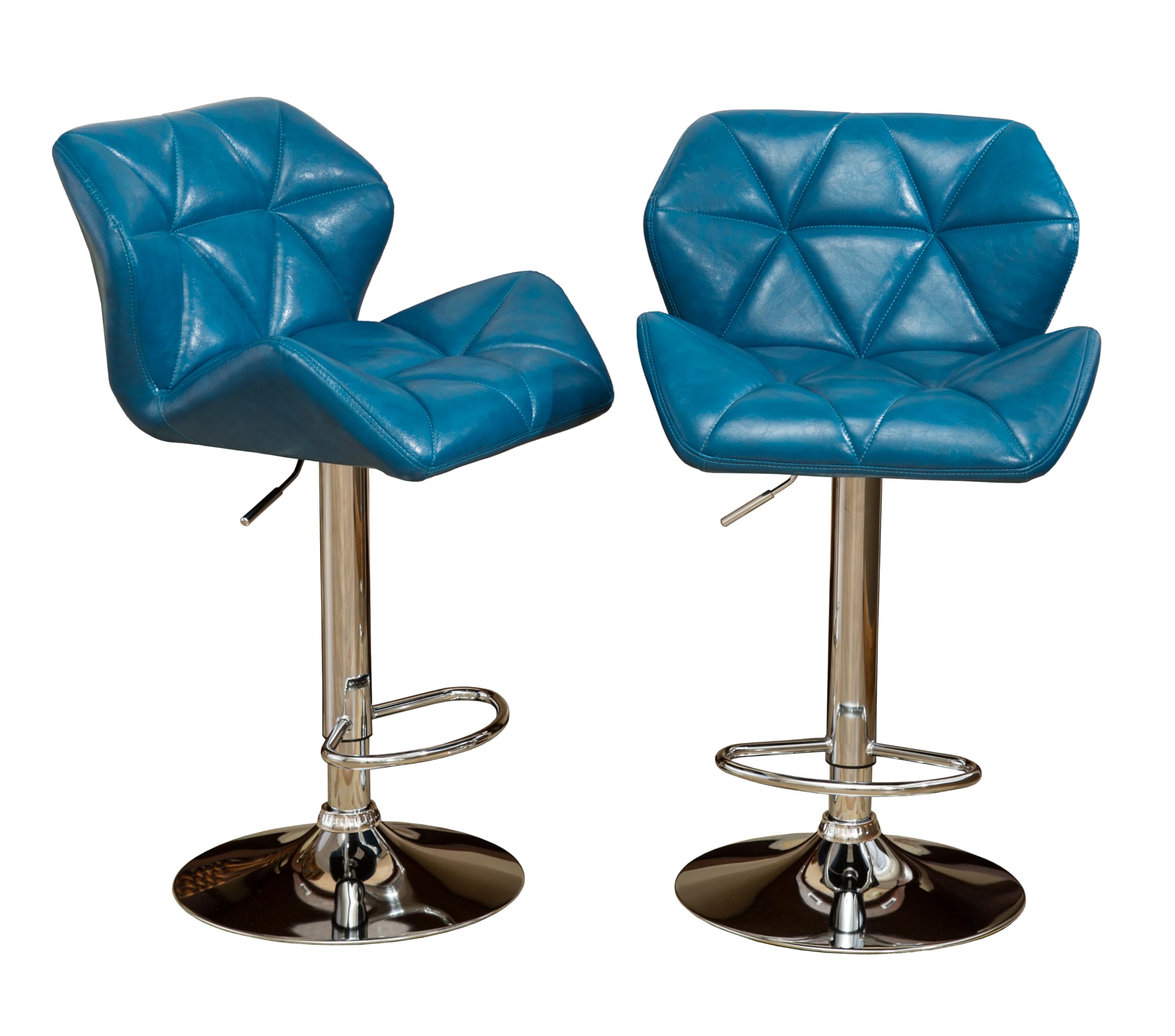 Roundhill Furniture Blue / 20.5" W X 20.63" D X 35" - 43.25" H / Contemporary Barstools