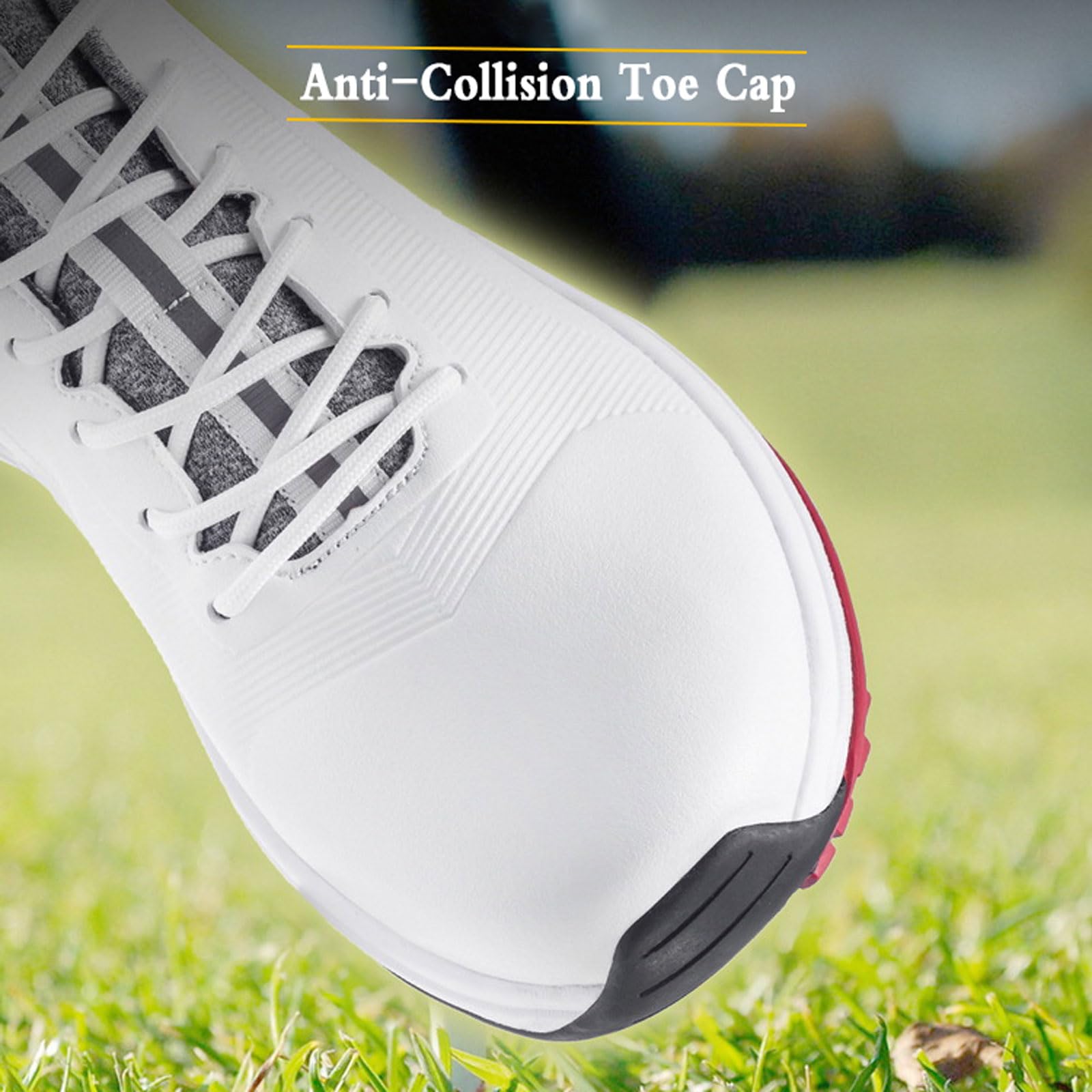 Zapatos De Golf Hombre,Zapatos De Golf Casuales,Tela De Microfibra,Antideslizantes De Goma,Adecuados para Campos De Golf Campos De PráCtic Aentrenamiento Y La CompeticióN