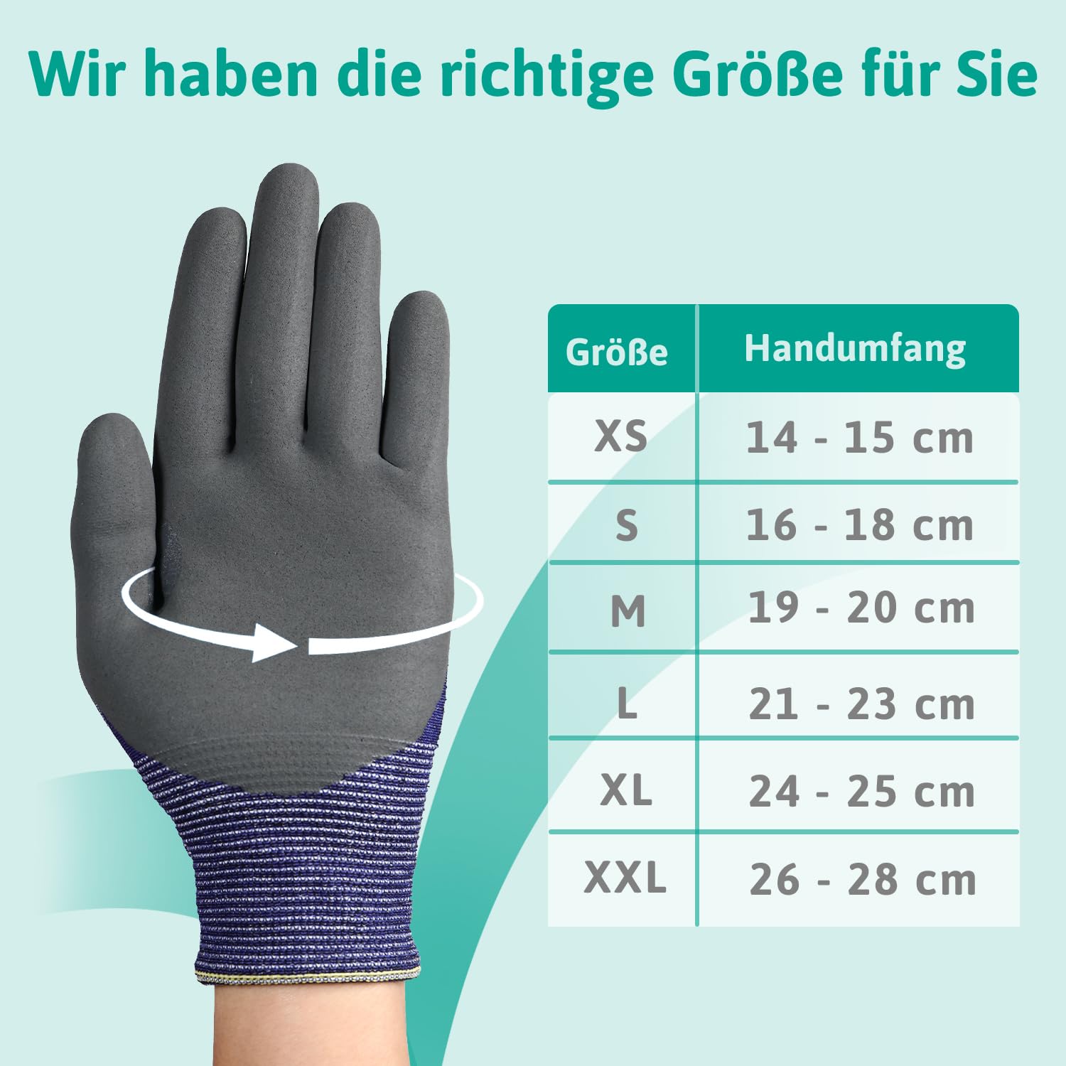 Ansell HyFlex 11-561 Schnittschutz-Handschuhe, Atmungsaktive Nitril-beschichtung, Höchste Weiterreißfestigkeit, Dünne Arbeitshandschuhe Herren Damen, Waschbare, Blau, Größe S (12 Paar)