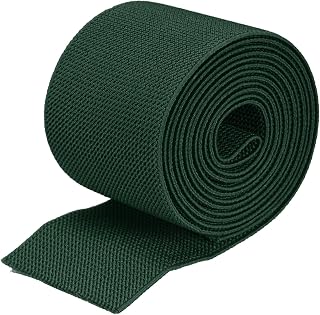MECCANIXITY Flat Twill Elastic Band Double-Side 3 inch 2 Yard Dark Green
