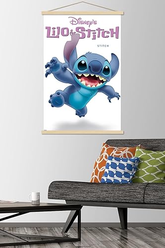 Miniatura 2 de Trends International Disney Lilo and Stitch - Póster de pared de la serie Stitch Feature con marco magnético